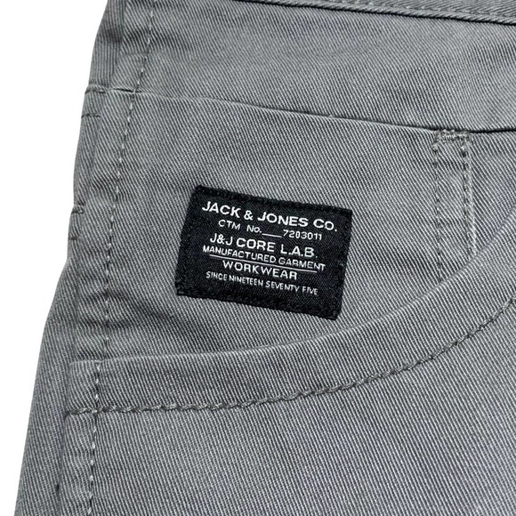 Jack & Jones | Men | Core Workwear Gray Anti Fit Denim Pants | 32x32 - Picture 10 of 15